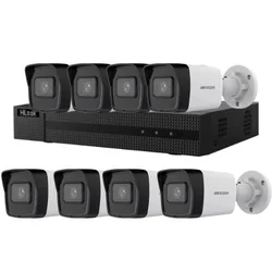 Zestaw monitorujący Hikvision HiLook 8 Kamery IP 4MP PoE IR 30m IP67 i NVR 8 kanały 6MP PoE 1 Port SATA