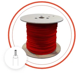 Zonnekabel 4mm, 500m rol, rood, Made in Germany