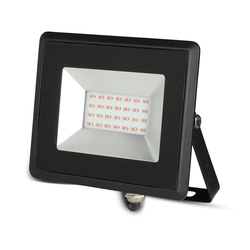 Zwarte LED-schijnwerpers - E-serie - 20W - Rood - IP65