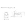 Self-tapping sheet metal screw with head M6*25mm washer. 16 made of EPDM