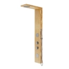 Corsan Balti B-001MCH bamboo shower panel with chrome finish