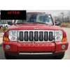 05-11 JEEP COMMANDER - Λωρίδες χρωμίου, σχάρα χρωμίου