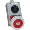 CEE socket outlet combination Spamel ZI22\R111 1x16A xp xxxV Plastic 1 cable (branch line) M25 Wall mounting