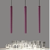 LEDsviti Purple LED hanging thin lamp 5W 30cm 4000K (12965)