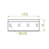 Ladder connector LDC/LDOCH60 N, sheet thickness 2,0 mm E90