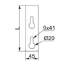 Pressure bar PDOW15NMC 858816