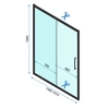 Rea Rapid Slide shower doors 150 - additional 5% DISCOUNT with code REA5
