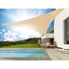 Garden sail shade UV polyester 5m triangle GreenBlue GB502 cream hydrophobic surface