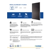 Photovoltaic module PV panel 485Wp Hyundai HiE-S485VI silver frame