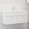 Lumarko Cabinet for a washbasin, white, high gloss, 100x38.5x46 cm