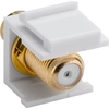 Keystone connector extension of the RCA-F cable white