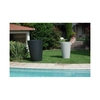 SLIDE Outdoor flowerpot X-POT - SD XPT035, Dimensions Ø80 x 50 cm, Color (official) Black