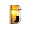 Netuno Wall lamp 1xE27 Max 15W LED Oiled Oak / Black Britop