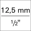1/2 "6-point socket 10x38 mm FORMAT