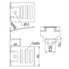 UPDMC lower panel holder 857016