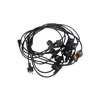 Garland 20 meters with 40 led bulbs E27 1W for outside, rubber cable IP44