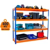 Industrial shelf PROFESSIONAL 1800 × 1800 × 600 mm lacquered 4-shelf, load capacity 1200kg, 180 × 180 × 60