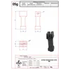 Universal spacer ridge tile holder M6