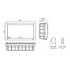 18 modulárnych distribučných dosiek (1x18) IP40 biele dvere Viko Panasonic