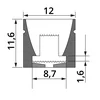 T-LED Silicone profile NEON1212 Variant: Silicone profile NEON1212