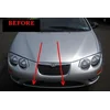 1999-2004 CHRYSLER 300M - Chrome grill strips with chrome accents