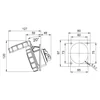 Oblique embedded three-phase socket 4 poly 32A 3P+E 6h CEE 380V IP67