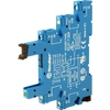 93.01.0.024 Narrow profile socket 6,2mm for series relays 34, 6-24VAC/DC, screw terminals, DIN rail mounting