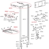 Onnline flush-mounted urinal frame, mounting brackets included