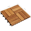 20 wooden tiles made of acacia, 30 x 30 cm