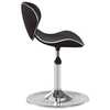 Lumarko Bar stool, brown, upholstered in leatherette