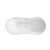 Freestanding Besco Amber bathtub 170 including siphon cover with white overflow - ADDITIONALLY 5% DISCOUNT FOR CODE BESCO5