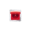 Socket outlet Kontakt-Simon DGZ1BUZ.01/22 Earthing pin Screwed terminal Red Flush mounted (plaster) Plastic