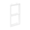 CIMA adapter on 2 modules K45 (45x45mm) vertically, white