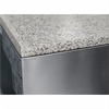 Saladette with granite countertop and 5xGN1 / 6, with 2 solid doors, stainless steel 900x700x1090 mm