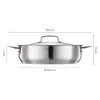 28 cm All Steel roaster with lid 1064749