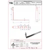 Tile holder L -415 H 130mm. ZZ