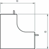 Internal corner fitting type WDK HI60110RW