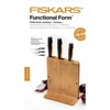 3 conjunto de facas em bloco de bambu Functional Form™ 1057553