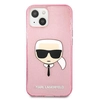 Karl Lagerfeld KLHCP13SKHTUGLP iPhone 13 mini 5,4 "pink / pink hardcase Glitter Karl`s Head