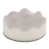 POLISHING SPONGE 80MM CRIMPED WHITE HARD VELCRO