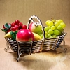 Wooden basket for fruits, sweets, biscuits, handmade