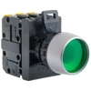 Push button, complete Spamel ST22-KLG-11-24-LED AC/DC Flat Yellow Round Screw connection Plastic
