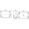 Box 100x65x40mm aluminum junction box distribution IP67 IK09