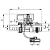 3/4'' aftapkogelkraan met afdichting