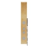 Corsan Balti B-001MCH bamboo shower panel with chrome finish