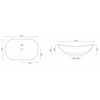 Rea Royal countertop washbasin 60 White Gold - additional 5% discount with code REA5