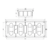 396x152x70mm boîtier de distribution de dérivation plastique intégré IP40