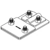 Control joint 4-śrubowe M8 B=30mm type 1 (hot-dip galvanized steel) AN-07/OG/