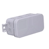 Surface-mounted plastic box, MINI 25 89x43x37 IP55, grey, with strip (screw terminal,3-bieg.) For 2,5 mm2