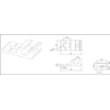 Clamp for grounding photovoltaic panel